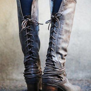 Freebird by Steven Coal lace up boots size 9